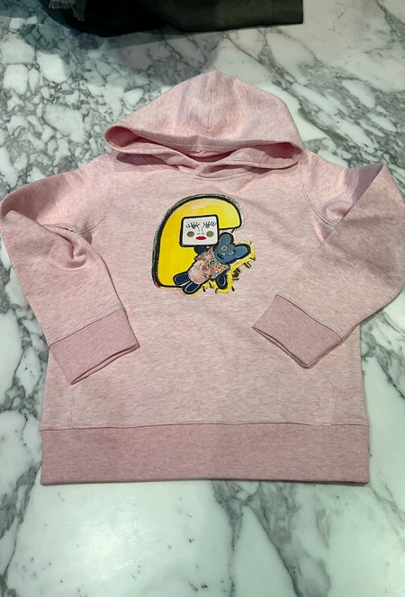 La poupée et son Teddy Beer rose enfants