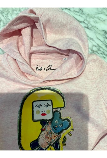 La poupée et son Teddy Beer rose enfants