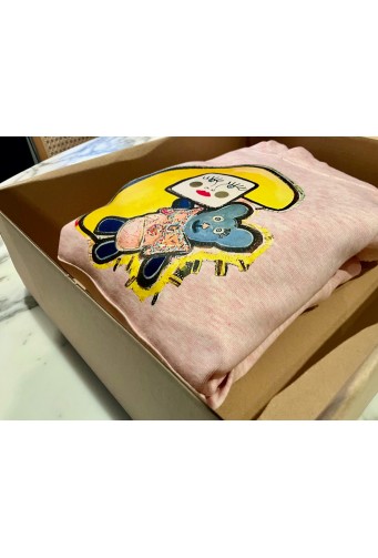 La poupée et son Teddy Beer rose enfants