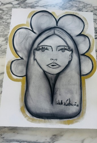 Femme fleur