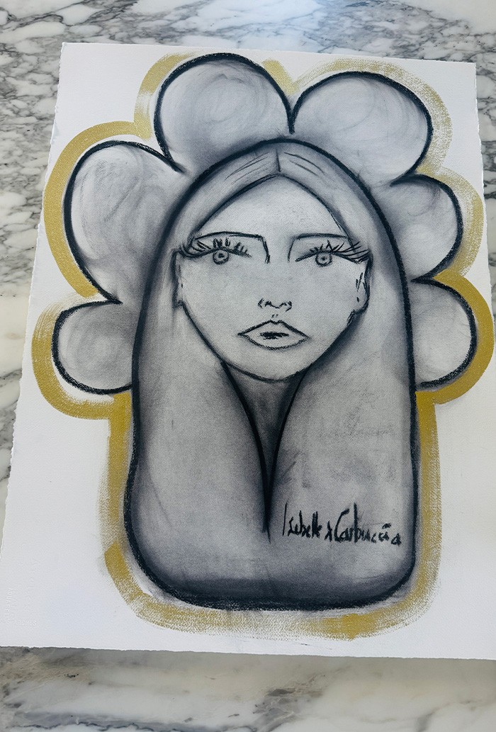 Femme fleur