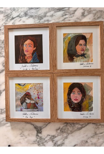 Sous verre La femme Corse numéro trois